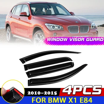 Windows Visor BMW X1 E84 2010~2015 2011 Havalandırma Kapı Duman Deflektör Guard Kapak Tenteler Güneş Yağmur Sticker Kaş Aksesuarları
