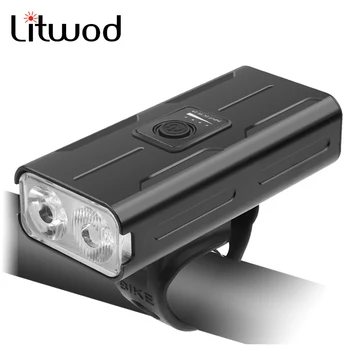XM-L T6 bisiklet ışıkları USB şarj edilebilir dahili pil bisiklet ön baş feneri Powerbank arka arka lambası 3 modu lamba