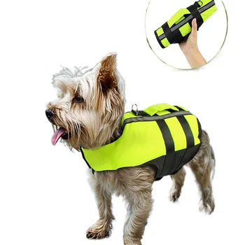 YENİ Hava Yastığı can yeleği Köpekler için Şişme Katlanır Köpek Yüzme Yeleği Uygun Güvenlik Mayo Floresan Yeşil Evcil Hayvan Giysileri