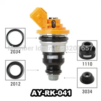 Yakıt enjektörü tamir takımları 40 parça/torba yakıt enjektörü filtresi viont o ring plastik pintle cap için AY-RK-041
