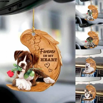 Yaratıcı Köpek Araba Asılı Kolye Sevimli Dekoratif Asılı Anahtarlık Sırt Çantası Kolye sevgililer Günü Hediyeleri İçin Araba Dekorasyon