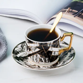 Yaratıcı seramik kahve fincanı çanak basit ofis Fincan öğleden sonra kamelya çay bardağı kupa etiyopya kahve fincan seti saba