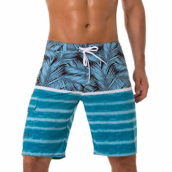 Yaz erkek Mayo Ayı Baskılı Şort Marka Beachwear Seksi Yüzmek mayo Erkek Mayo Düşük Bel Nefes Plaj Sörf
