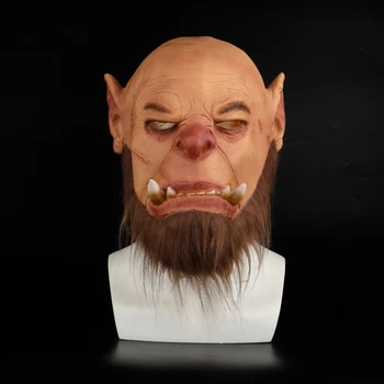 Yeni 2019 Lateks Maske World of Warcraft Maskeleri Ogrim Doomhammer Parti Cadılar Bayramı Cosplay Maske