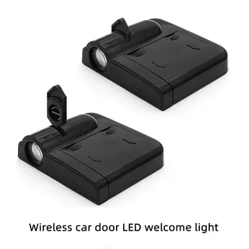 Yeni Kablosuz Araba Kapı LED karşılama ışığı Logo Projektör Dekoratif ışıklar 2 adet Hyundai Solaris ıçin Tucson Accent ı30 ıx35