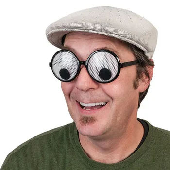 Yeni Parti Cosplay Kostüm Komik Googly Gözler Gözlük Sallayarak Gözler parti gözlüğü ve Oyuncaklar Cadılar Bayramı Partisi Dekorasyon için