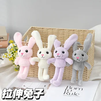 Yeni Peluş Bebek Streç Kulaklar Tavşan Bebek Büyük Bacaklar Tavşan Popüler Tavşan Tavşan Kolye Peluş Bebek Kız Doğum Günü Sürprizi
