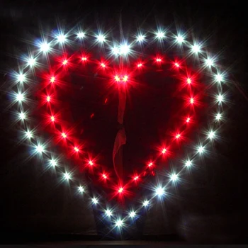 Yeni yüksek kaliteli açık eğlence spor LED güç aşk kalp uçurtma ışıkları ıle ıyi uçan fabrika Outlet