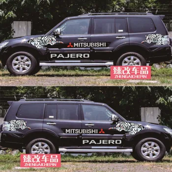 Yeni özel araba çıkartmaları Mitsubishi Pajero İÇİN v97 v93 vücut kişilik dekorasyon araba çıkartmaları film aksesuarları