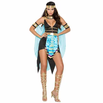 Yetişkin Ortaçağ Mısır Kleopatra Kostüm Yunan Tanrıçası Kostüm Üniforma Cadılar Bayramı Karnaval Kostümleri Yetişkin Kadınlar için Komik Parti