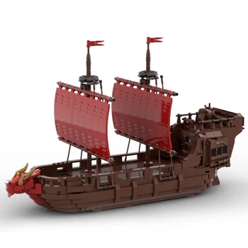 Yetkili MOC-98940 DIY oyuncak inşaat blokları 1341 ADET Ortaçağ Korsan Gemisi Savaş Gemisi Model Seti Tarafından Tasarlanan Brick_boss_pdf