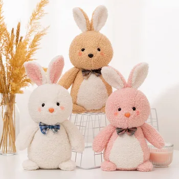 Yumuşak sevimli qiu'er tavşan bebek peluş oyuncak güzel bulut peluş tavşan bebek çocuk konfor bebek