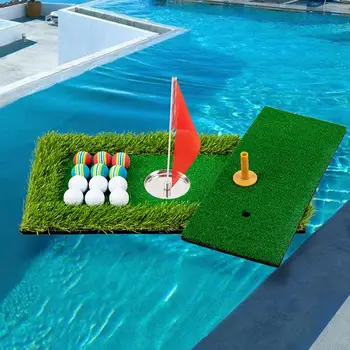 Yüzen, golf vuruş Paspaslar Eğitim Aksesuarları Açık Arka Bahçe Havuzu Erkekler Golfçüler için 60x30x4cm