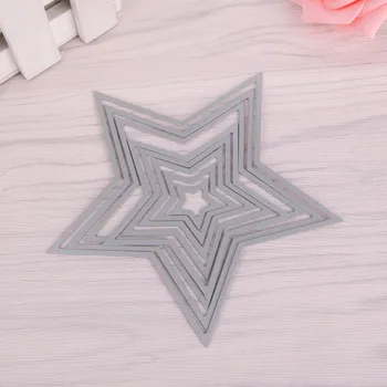 Yıldız Kesme Ölür Stencil DIY Karalama Defteri Albümü Kağıt Kartı Kabartma Aracı Dekor Kalp kesme ölür