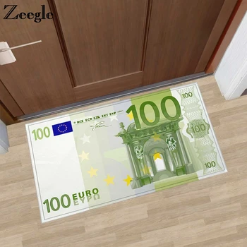Zeegle Euro Baskılı Paspas giriş paspasları Bebek Kadife Halı Yatak Odası kaymaz Banyo Paspaslar Emici mutfak paspasları