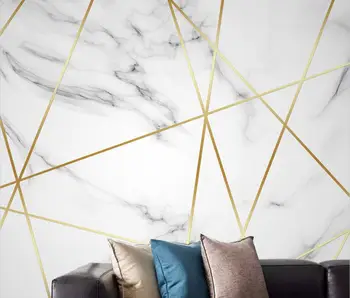 beibehang özel Geometrik Caz Beyaz Mermer Duvar Kağıdı 3D Manzara Oturma Odası TV Çalışma Sanat Papel De Parede duvar kağıdı
