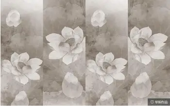 duvarlar için duvar kağıdı 3 d oturma odası için Çin retro lotus sanat TV arka plan duvar