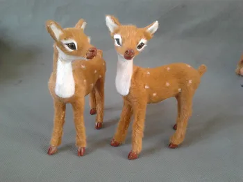 güzel sika geyik 15x10 cm oyuncak kürk sert modeli bir lot / 2 parça geyikler ,ev dekorasyon hediye h1343