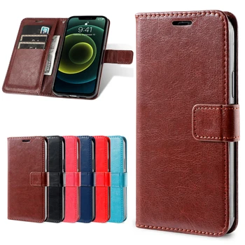 kart tutucu kapak kılıf Sony Xperia M4 Aqua deri Flip Case Retro cüzdan telefonu çanta case iş kapak çevirin