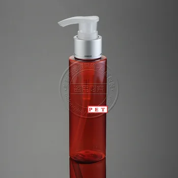 losyon pompalı 100 ml PET şişe (uzun ağızlı) kozmetik ambalaj, sıvı ve losyon kremi için boş 100 ml plastik kozmetik şişe