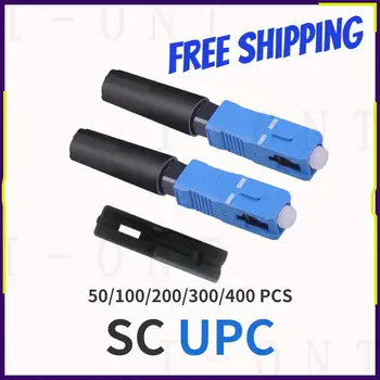 tek modlu fiber optik SC UPC Hızlı bağlantı 100 adet FTTH SCUPC Hızlı bağlantı Fiber Optik Hızlı adaptör Ücretsiz Kargo