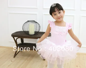 toptan Ve perakende Kore pembe Ve mavi 4-8 yıl çocuk bale etek, kız dans elbise