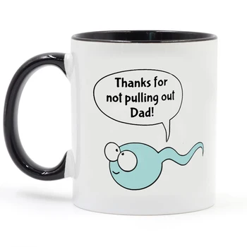 Çekmediğiniz için teşekkürler Baba kupa 11 oz komik baba papa hediye Kahve Kupa Süt çay fincanları ve Kupalar