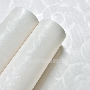 Çevre Dostu Kendinden PVC yapıştırıcısı Su Geçirmez duvar kağıdı Dekor Çıkarılabilir Çiçek 3d Duvar Paneli Duvar Kağıtları Yatak Odası Beyaz