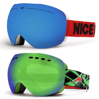 Çift Lens Kadın Kayak Gözlük anti-sis Erkekler kayak gözlüğü Spor Dağ Adam Snowboard Gözlüğü Kış Kadın Motosiklet Maskesi