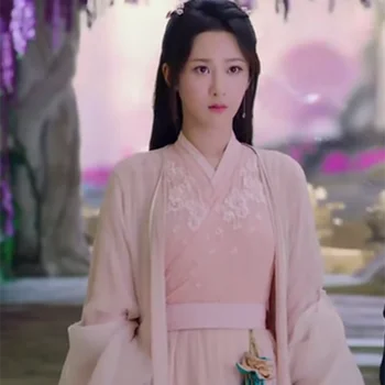 Çin elbisesi Oryantal Tarzı Peri Hanfu Kostüm Cosplay Antik Geleneksel Zarif Tang Hanedanı Prenses Performans Elbise