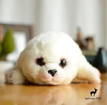 Çocuk Oyuncakları Peluş Doldurulmuş Hayvan Beyaz Mühür Yavru Bebek Oyuncak Bebek Süper Sevimli