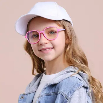 Çocuk engelleme gözlük çocuklar mavi ışık parlama Önleyici filtre gözlük kız erkek optik çerçeve engelleme şeffaf lensler yeni