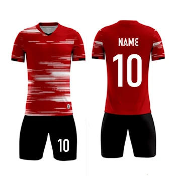 Çocuklar Yetişkin Futbol Forması Seti Erkek Kadın futbol üniforması Kısa Kollu antrenman kıyafeti Çocuk Futbol Takımı Gömlek Şort spor elbise