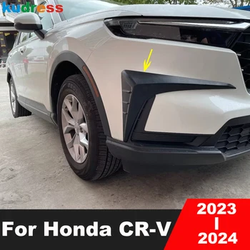 Ön Sis Lambası Kaş Kapağı Trim Honda CRV İçin CR-V 2023 2024 Siyah Sis Lambası Göz Kapağı Rüzgar Bıçak Kalıp Trimler Araba Aksesuarları