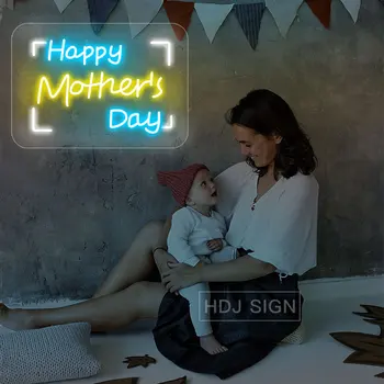 Özel anneler Günü Neon İşaretleri Duvar Dekor Zemin Akrilik LED Neon ışıkları İşaretleri Parti Anneler Günü Süslemeleri Anne Hediyeler
