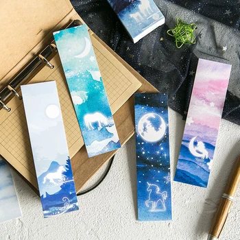 çok kullanımlı 30 adet DIY Unicorn harikalar diyarında tasarım kraft el işi kağıdı Kartları yer imi etiketi hediye Scrapbooking DIY mesaj kartı