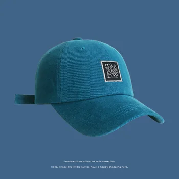 Şapka Kadın 2021 Yeni Tüm Maç beyzbol şapkası Erkek Yüz Küçük Çift Moda Eğilimi Güneş Koruma Güneşlik Kapaklar Düz ColorAdjustabl
