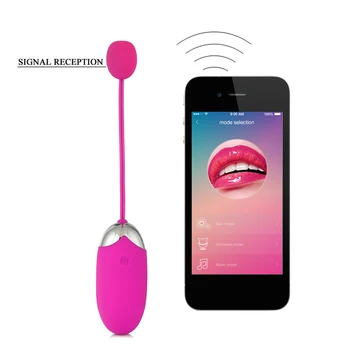 Şarj edilebilir Kegel Topu Vibratör kablosuz bluetooth Telefon App Uzaktan Klitoris Stimülatörü Vibratör Kadın mastürbasyon için seks oyuncakları