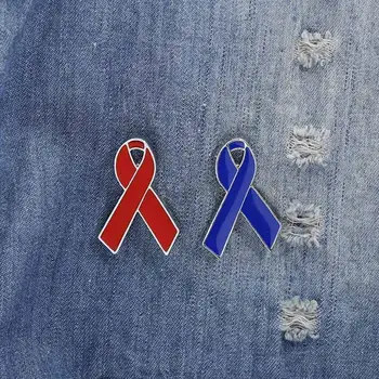 Şerit Meme Kanseri Bilinçlendirme Yaka Pin Yardımcıları Metal Rozet Pin Broş Dekoratif Düğmeler Giysi için