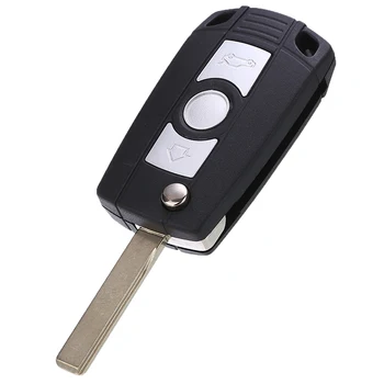 3 Düğmeler Çevirme Uzaktan Anahtar Fob Durumda Kabuk Oto Anahtarlık Durumda BMW E81 E46 E39 E63 E38 E83 E53 E36 akıllı Anahtar Kılıfı