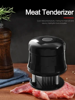 Et Yumuşatıcı Paslanmaz Çelik Bıçak Et Sığır Biftek Et Yumuşatıcı 56 Bıçakları Iğne Profesyonel Mutfak Pişirme Araçları