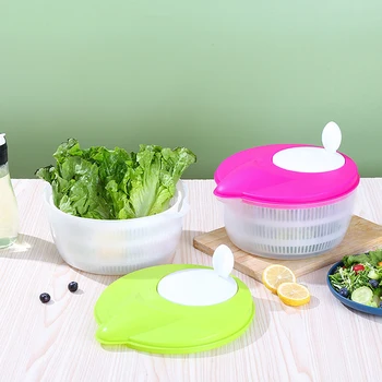 Sebze ve salata döndürücü / El Krank Meyve Kurutma Makinesi Drenaj Temiz Sepet sebze kurutucu