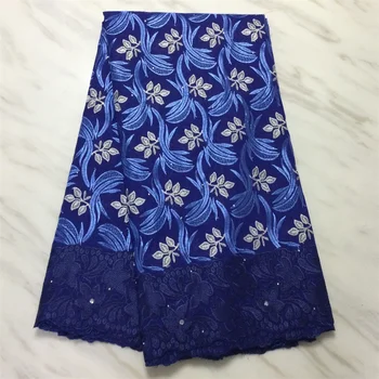 Yeni pamuk dantel kumaş kadınlar için elbise 2021 yüksek kalite tül dantel kumaş isviçre vual dantel taşlar ile nijeryalı parti LPL21121A